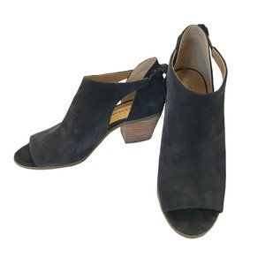 Lucky Brand Betsee Suede Peep Toe Bootie 9.5